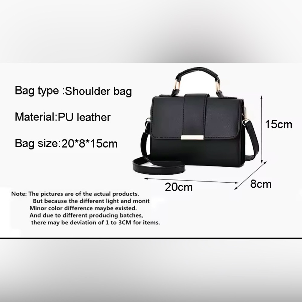 NWT Flap Sling Shoulder Bags for Women Solid Color Crossbody Messenger Purse - Picture 2 of 3